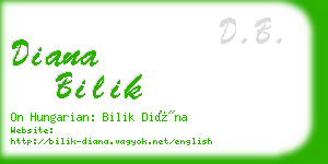 diana bilik business card